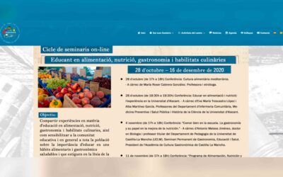 Presentación del ciclo de seminarios sobre Educación en alimentación, nutrición, gastronomía y habilidades culinarias.