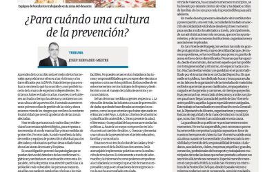 Josep Bernabéu – ¿Para cuándo una cultura de la prevención?