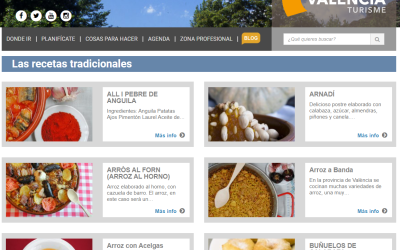 Las recetas tradicionales Valencia